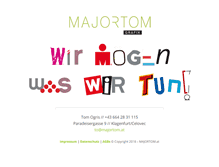 Tablet Screenshot of majortom.at